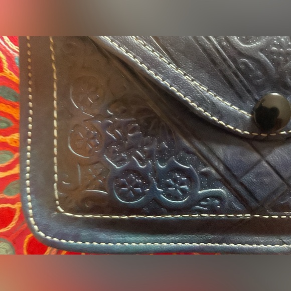 Soft quilted Moroccan black leather wallet. Approximately 8 x 4“. NWOT - Picture 3 of 8